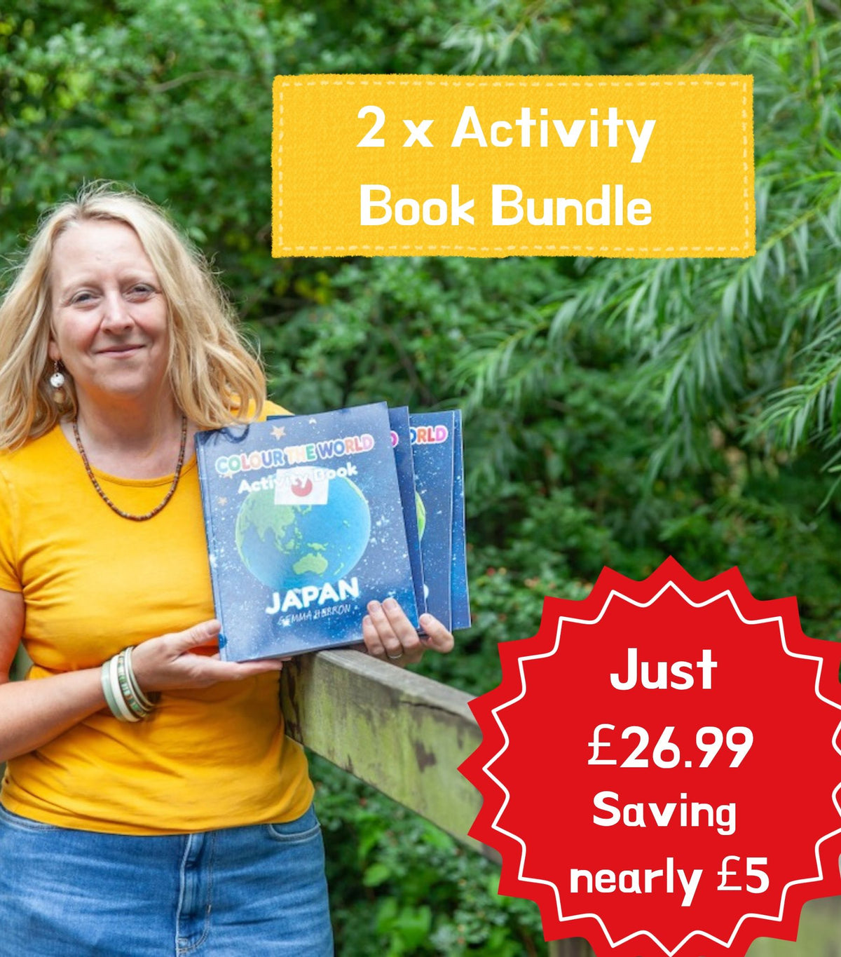 Colour the World — Any 2 Activity Book Bundle