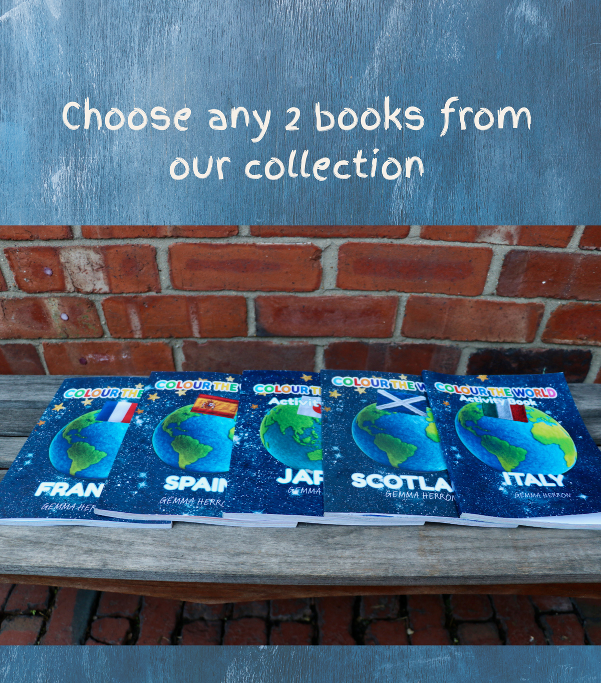 Colour the World — Any 2 Activity Book Bundle
