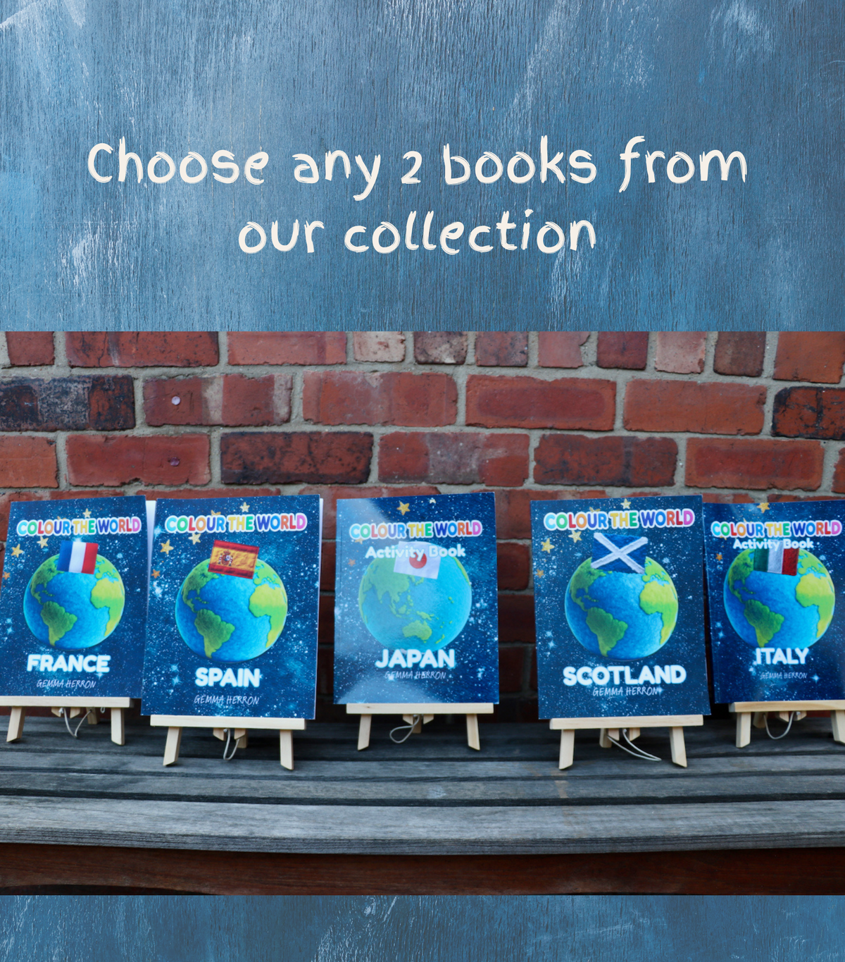 Colour the World — Any 2 Activity Book Bundle