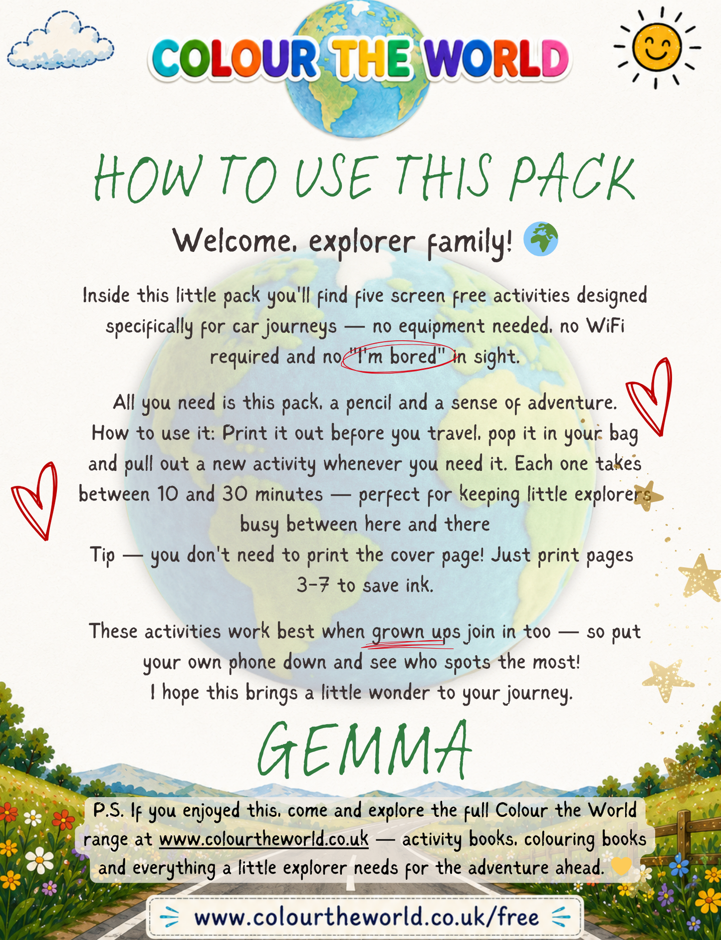 Are We There Yet? 5 Screen Free Car Journey Activities — Free Download 🚗