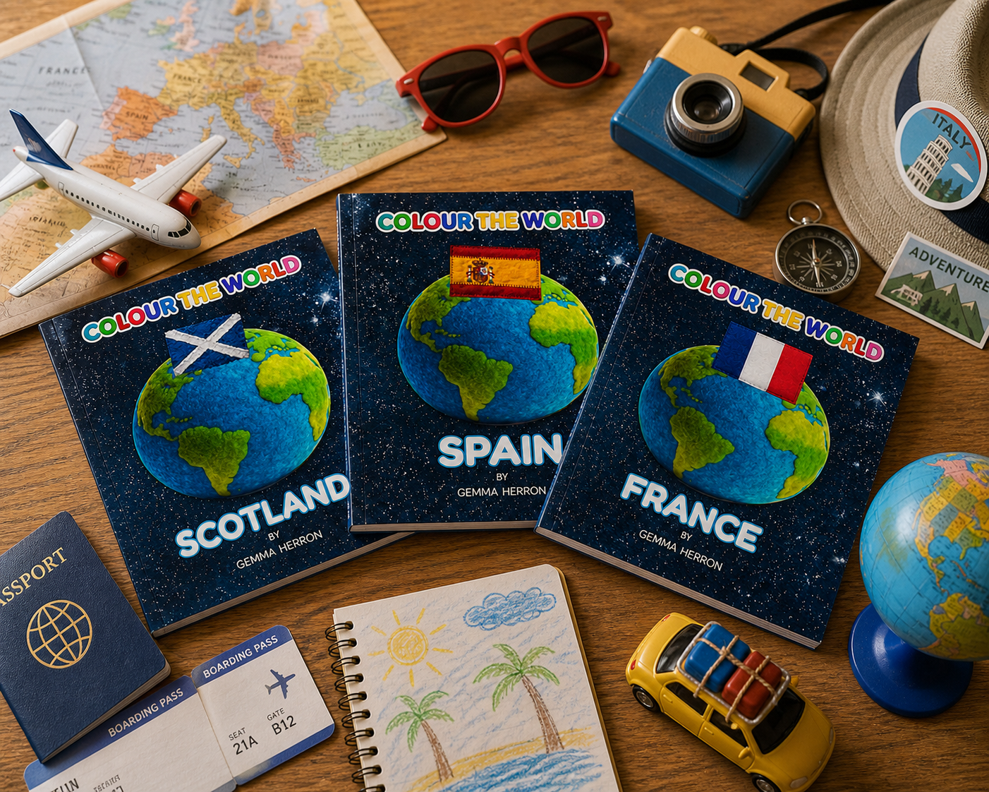 Colour the World — Any 2 Activity Book Bundle