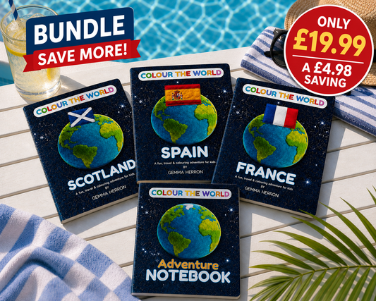 Colour the World — Activity Book + Notebook Bundle