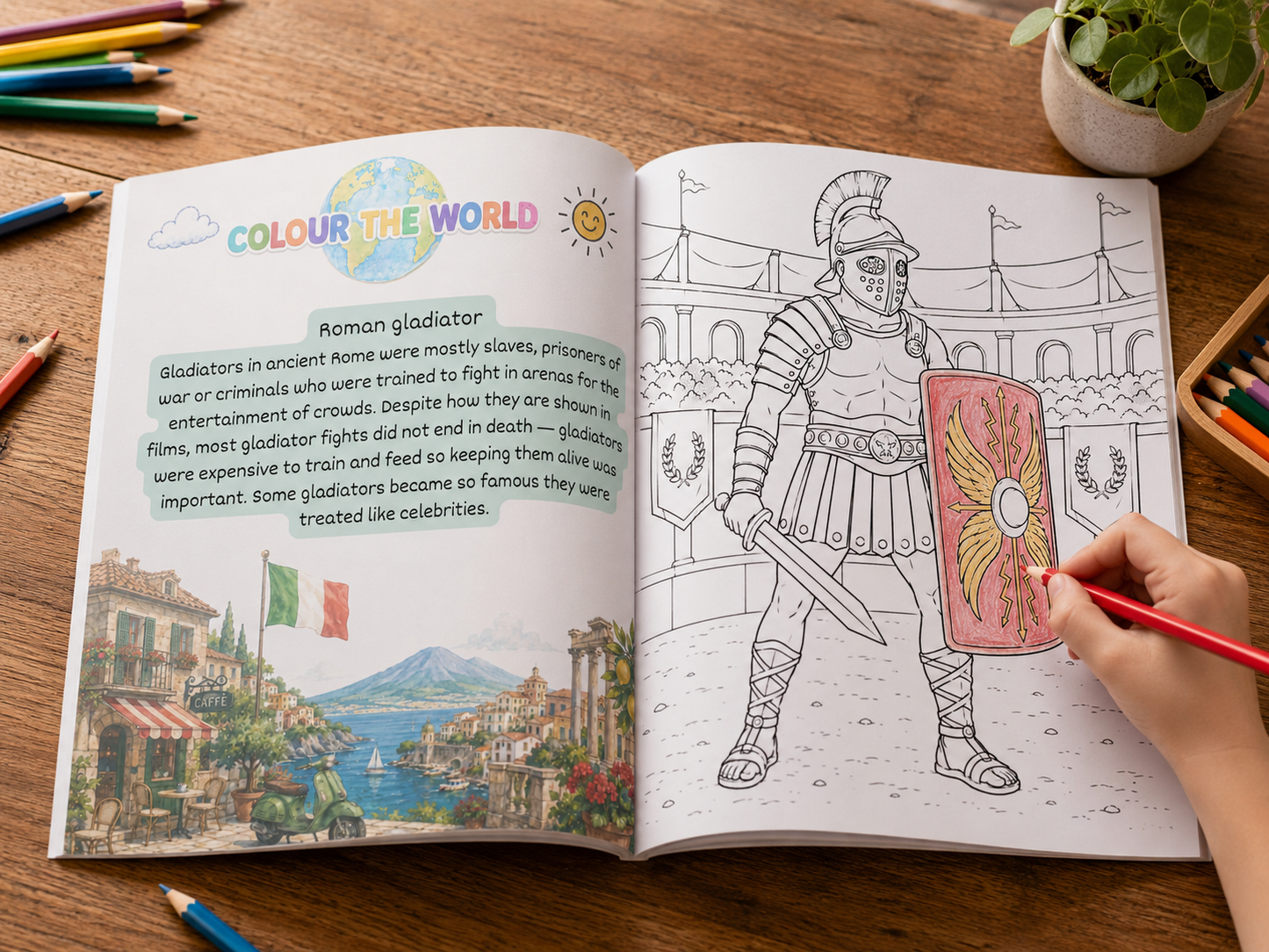 Colour the World: Italy Colouring Book