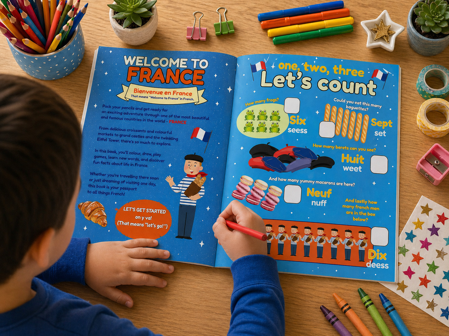 Colour the World: France Activity Book