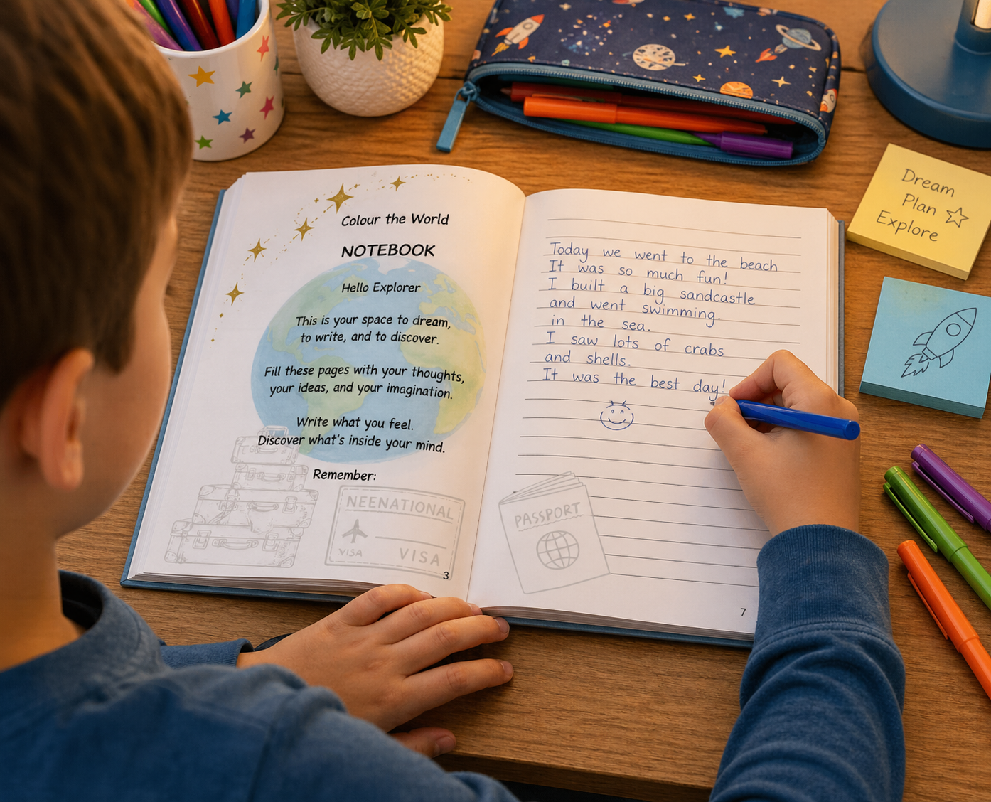 Colour The World -Adventure Notebook