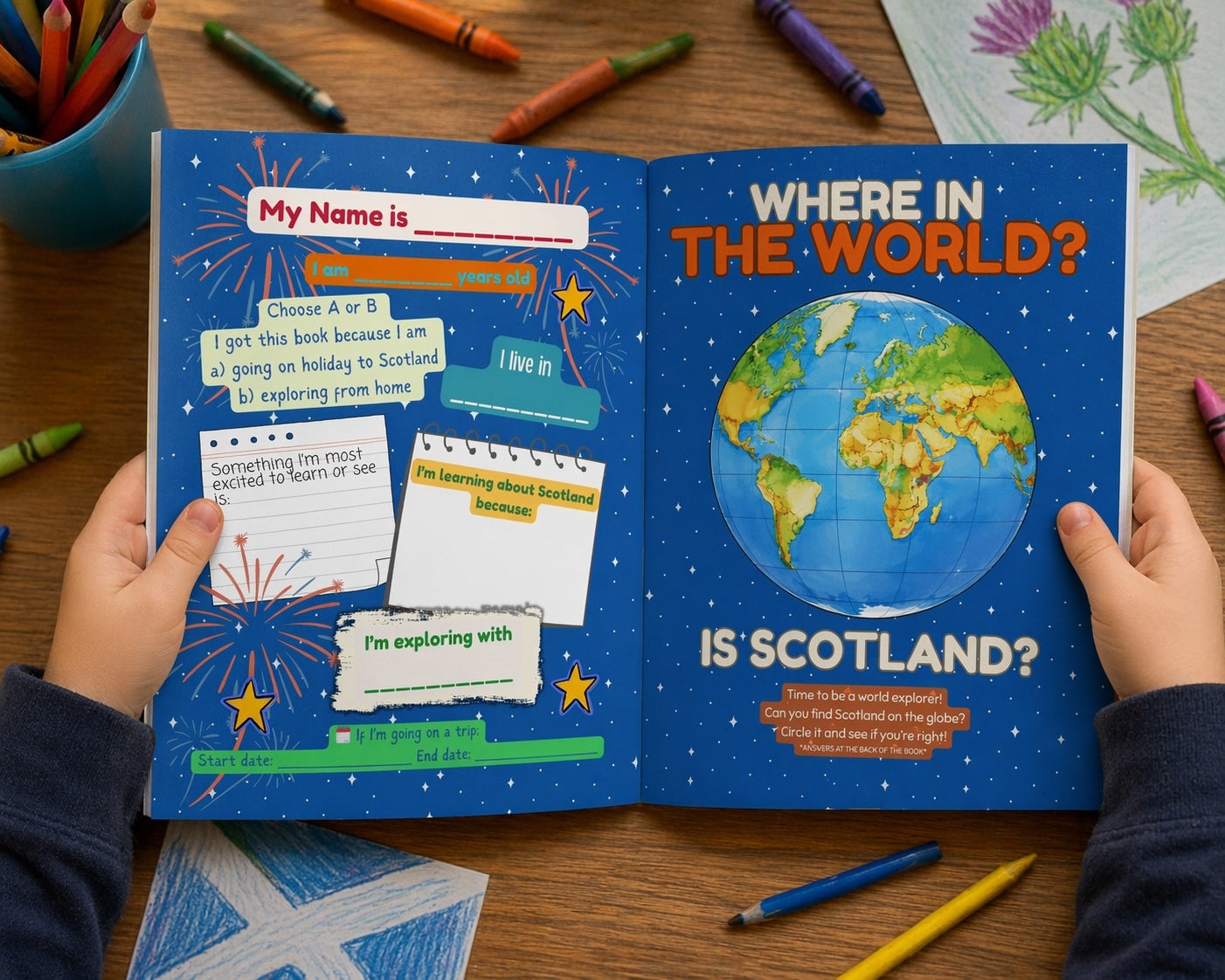 Colour the World: Scotland Activity Book