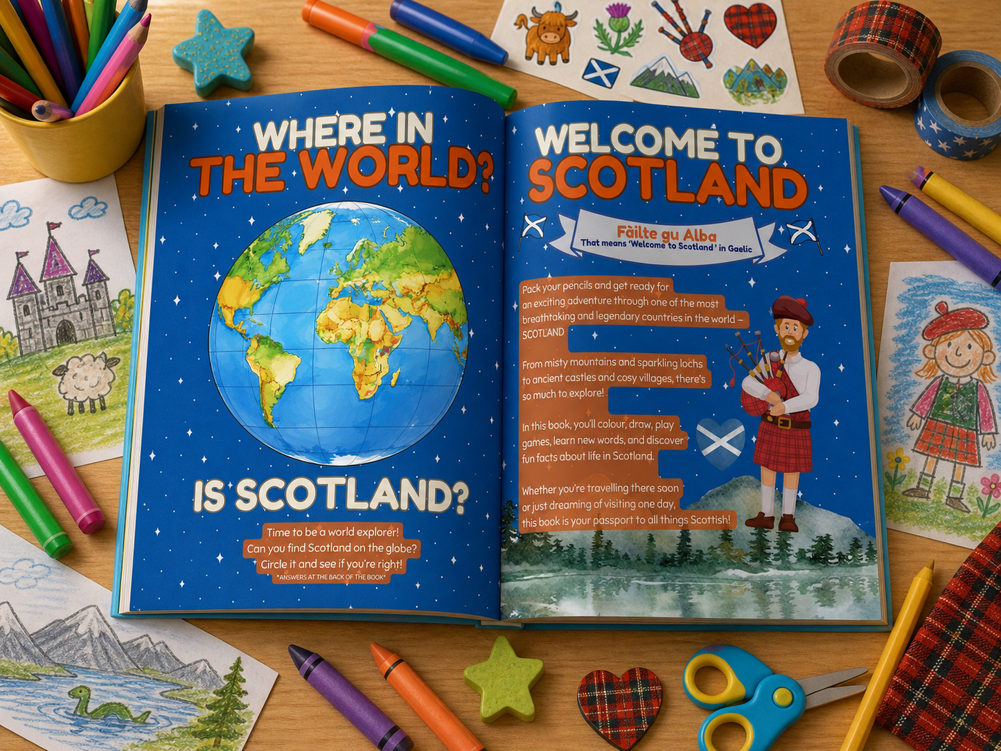 Colour the World: Scotland Activity Book