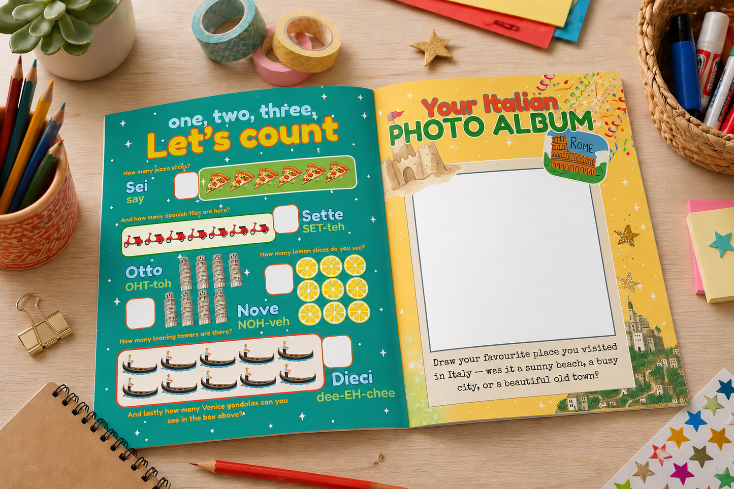 Italy Adventure Bundle — Activity Book + Colouring Book