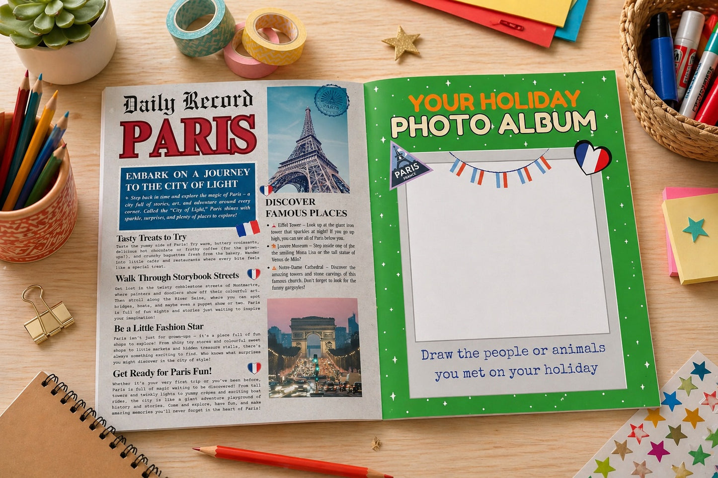 Colour the World: France Activity Book