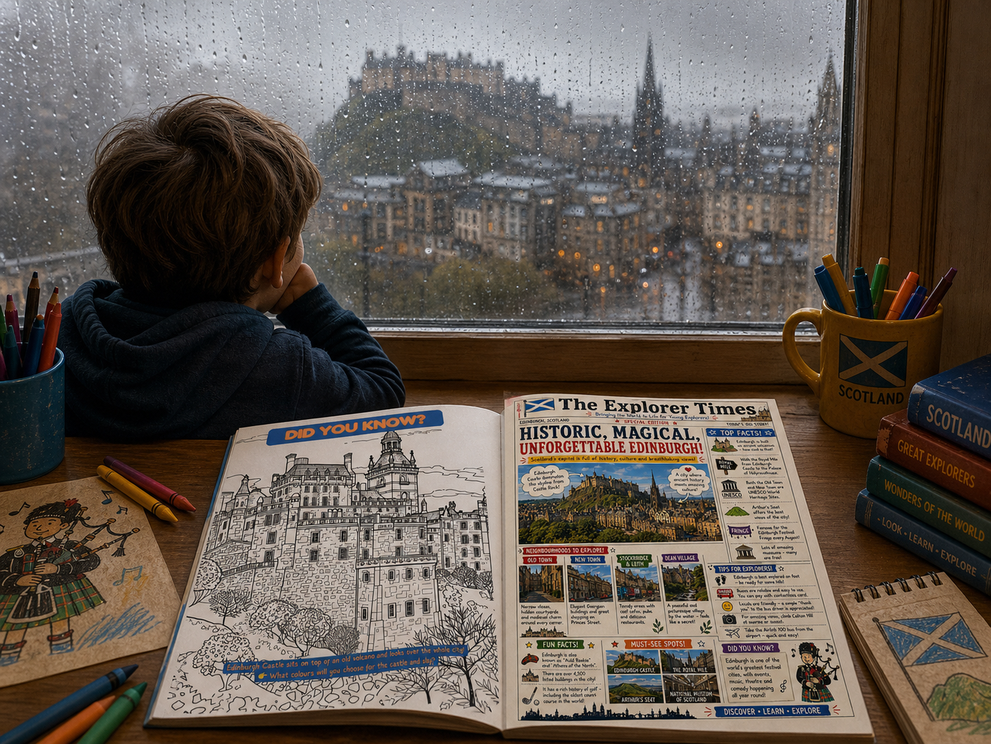 Colour the World: Scotland Activity Book