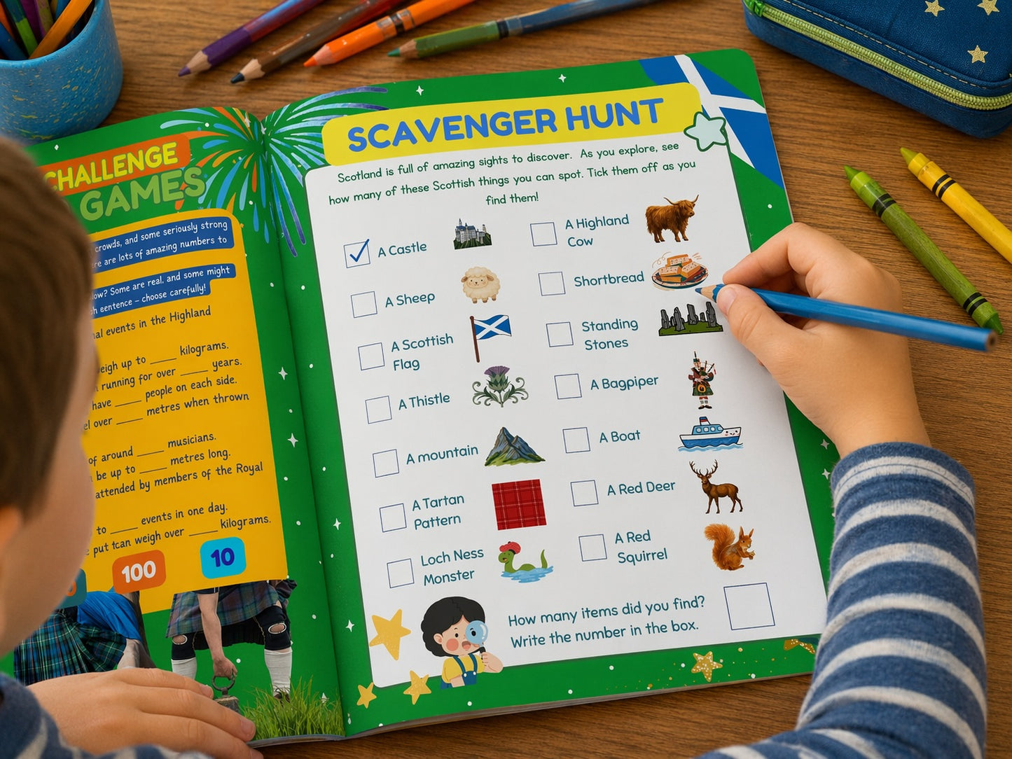 Colour the World: Scotland Activity Book